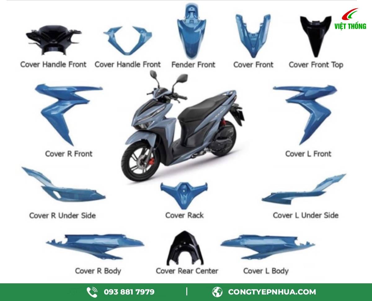 Linh kiện nhựa cho Xe máy