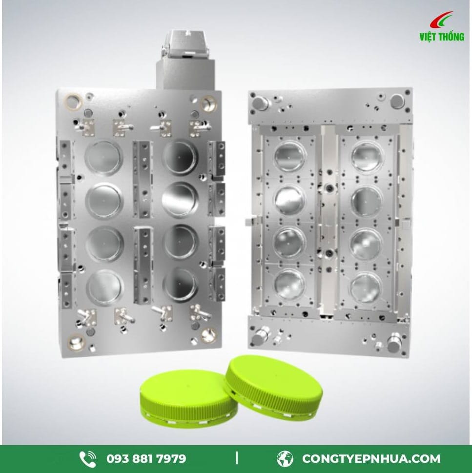 khuôn ép nắp nhựa nhiều lòng