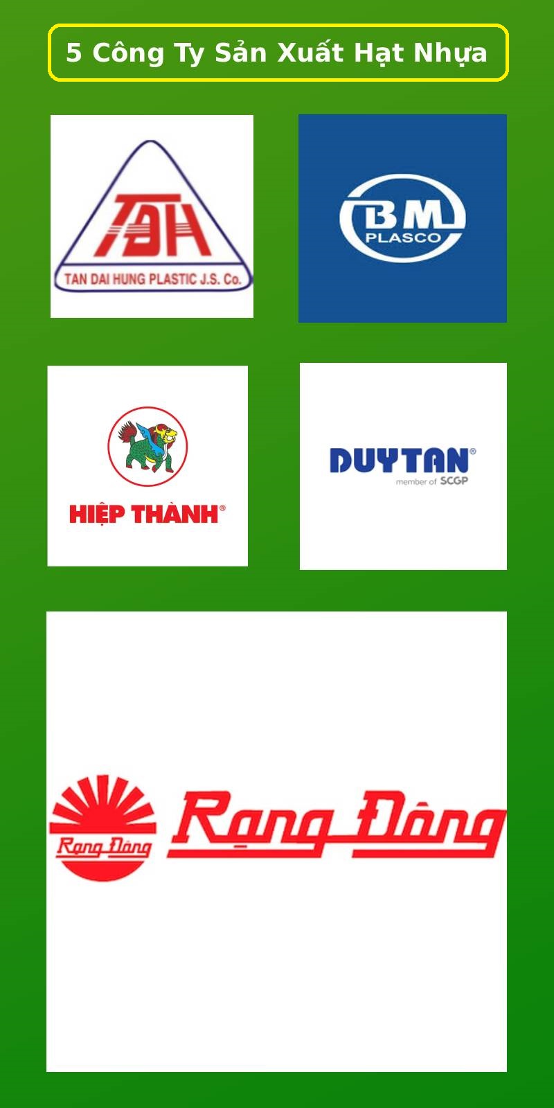 Top 5 Công Ty Sản Xuất Hạt Nhựa Lớn Nhất TP.HCM