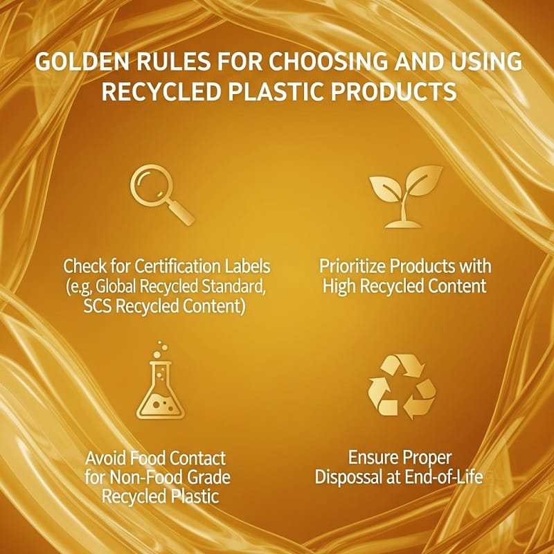 Lưu ý vàng khi chọn và sử dụng sản phẩm từ nhựa tái sinh