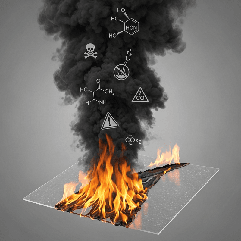 Nhựa ABS nhược điểm cháy tạo ra khói độc