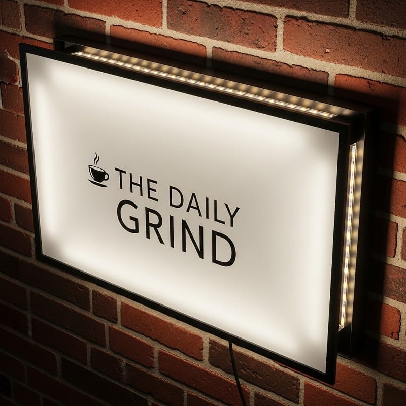 Nhựa Acrylic làm hộp đèn quảng cáo