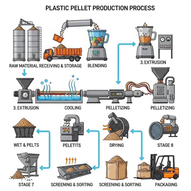 Quy Trình Sản Xuất Hạt Nhựa
