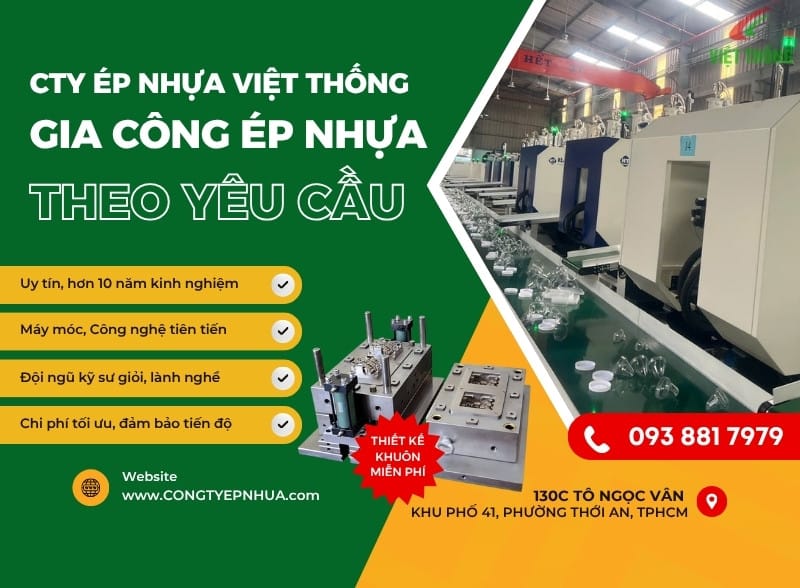 Công ty gia công ép nhựa theo yêu cầu tại TPHCM