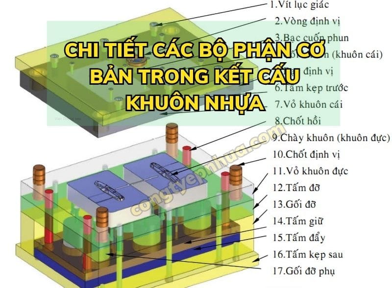 Khám Phá Chi Tiết Các Bộ Phận Cơ Bản Trong Kết Cấu Khuôn Nhựa